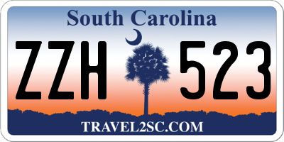 SC license plate ZZH523