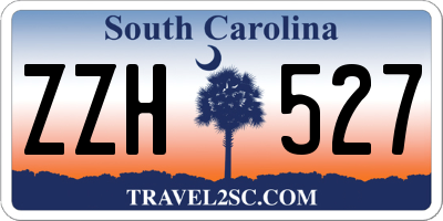 SC license plate ZZH527