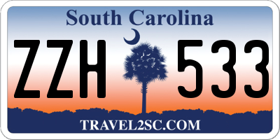 SC license plate ZZH533