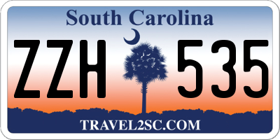 SC license plate ZZH535