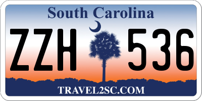 SC license plate ZZH536
