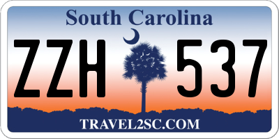 SC license plate ZZH537