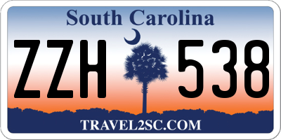 SC license plate ZZH538