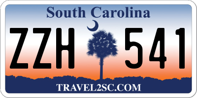 SC license plate ZZH541