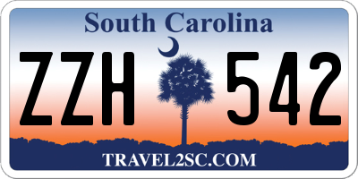 SC license plate ZZH542