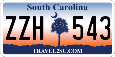 SC license plate ZZH543