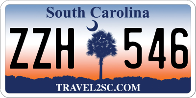 SC license plate ZZH546