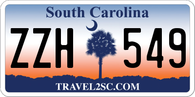 SC license plate ZZH549