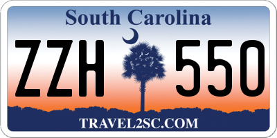 SC license plate ZZH550