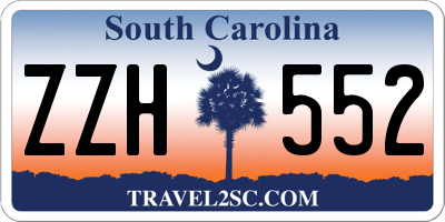 SC license plate ZZH552