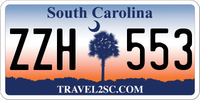 SC license plate ZZH553