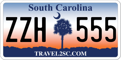 SC license plate ZZH555