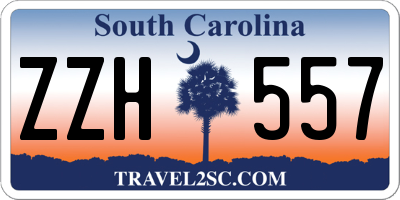 SC license plate ZZH557