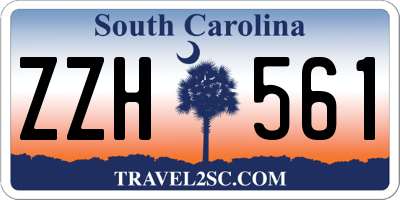 SC license plate ZZH561