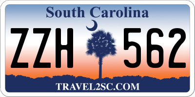 SC license plate ZZH562