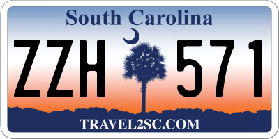SC license plate ZZH571