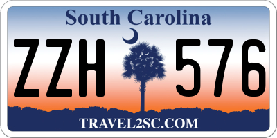 SC license plate ZZH576