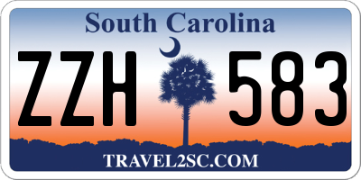 SC license plate ZZH583