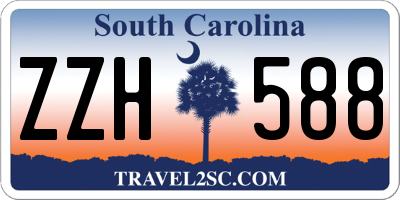 SC license plate ZZH588