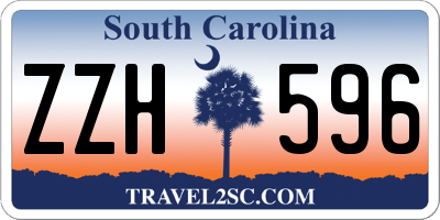 SC license plate ZZH596