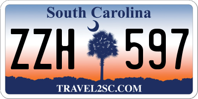 SC license plate ZZH597