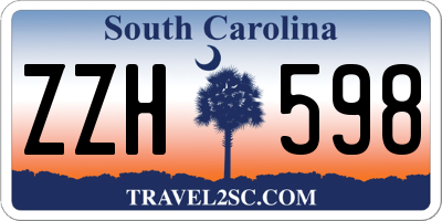 SC license plate ZZH598