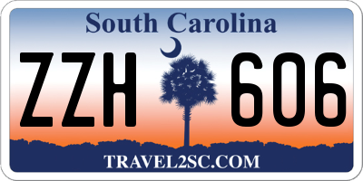 SC license plate ZZH606