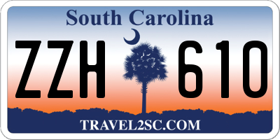 SC license plate ZZH610