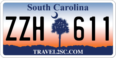 SC license plate ZZH611