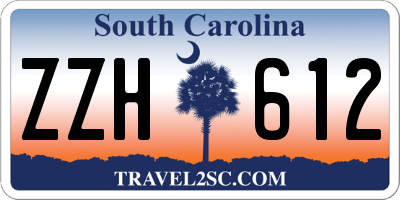 SC license plate ZZH612