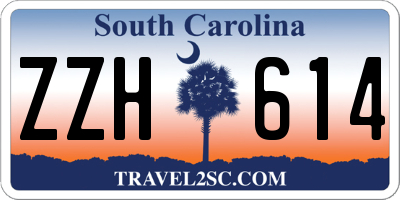 SC license plate ZZH614