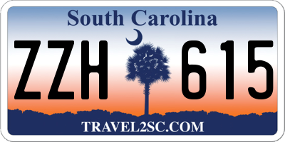 SC license plate ZZH615