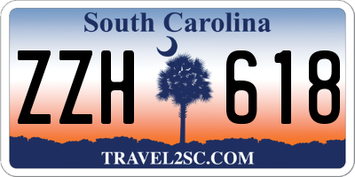 SC license plate ZZH618