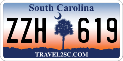 SC license plate ZZH619