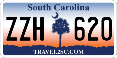 SC license plate ZZH620