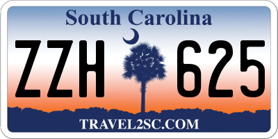 SC license plate ZZH625