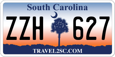 SC license plate ZZH627
