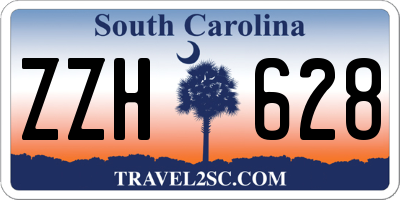 SC license plate ZZH628