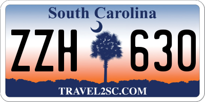 SC license plate ZZH630