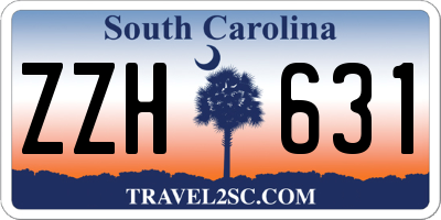 SC license plate ZZH631