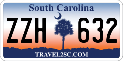 SC license plate ZZH632