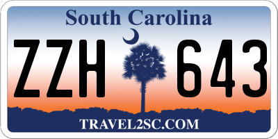 SC license plate ZZH643