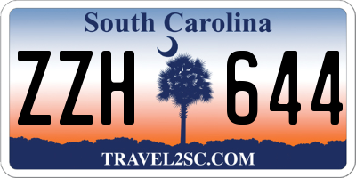 SC license plate ZZH644