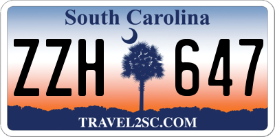 SC license plate ZZH647