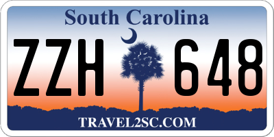 SC license plate ZZH648