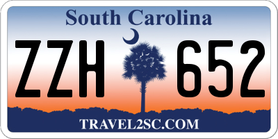 SC license plate ZZH652