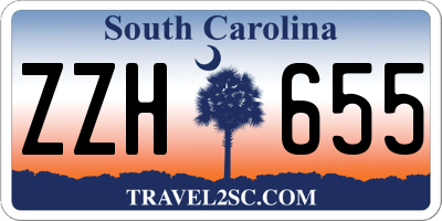SC license plate ZZH655