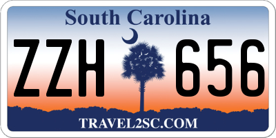 SC license plate ZZH656