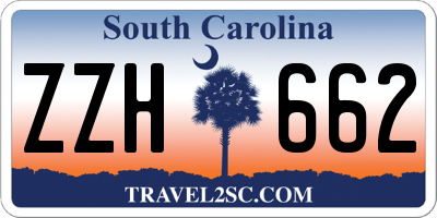 SC license plate ZZH662
