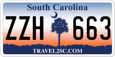 SC license plate ZZH663